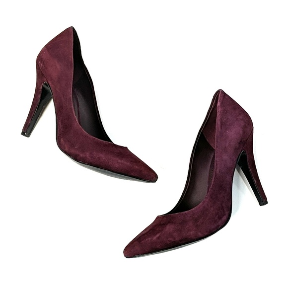 BCBGeneration Shoes - BCBG Cielo Purple Suede Leather Pointed Toe Heels